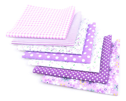 Juego De Tela De Algodón Con Estampado Floral De 7 Piezas Pa