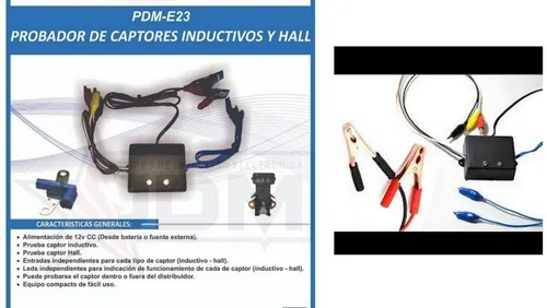 Probador De Captores Inductivos Y Hall Automotor Pdm-e23