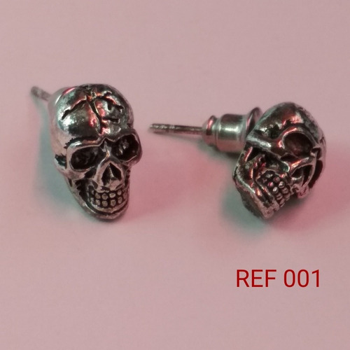 Aretes Accesorio Calavera Craneo Rock