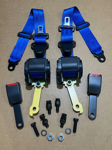 Cinturones Delanteros Azules Para Tsuru 3 1992 - 2017