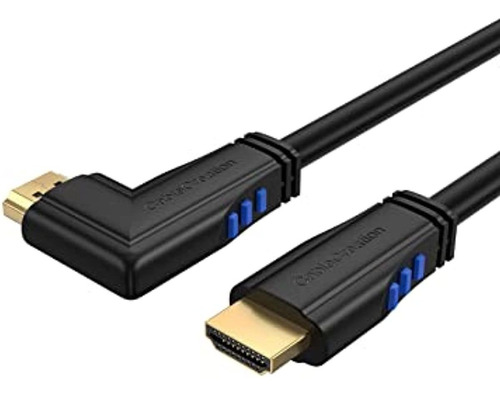 Cable Hdmi, Cablecreation 3 Pies Angulo Izquierdo 90 Grados