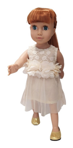 Vestido Muñeca Hermosa Niña Fiesta 45cm American Witty Girls