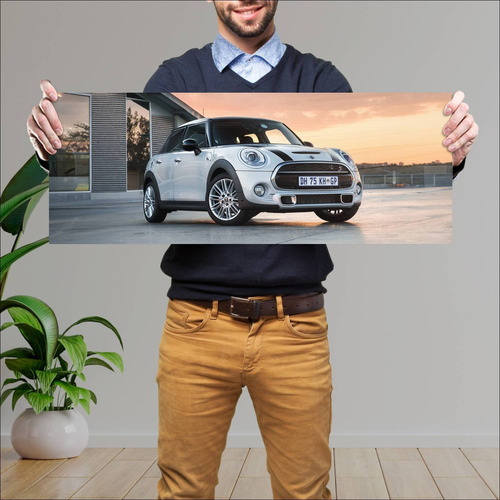 Cuadro 30x80cm Auto 2014 Mini Cooper S 5 Door Za 202