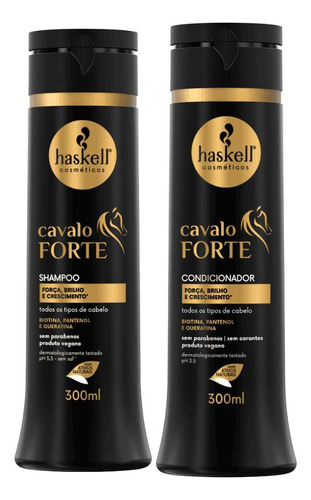 Kit Haskell Cavalo Forte 300ml: Shampoo E Condicionador