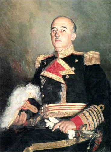 Lienzo Tela Canvas Retrato Francisco Franco 1964 100x74