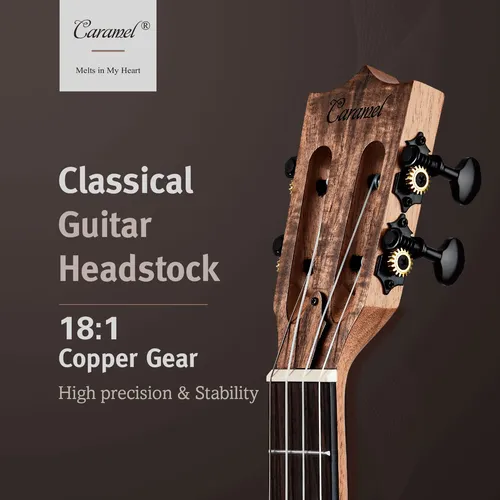 Caramel Cb207 Acacia Baritono - Ukelele Electrico Acustico C