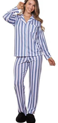 Pijama Jaia 24031e Atenea Camisa Botón Pantalón Recto