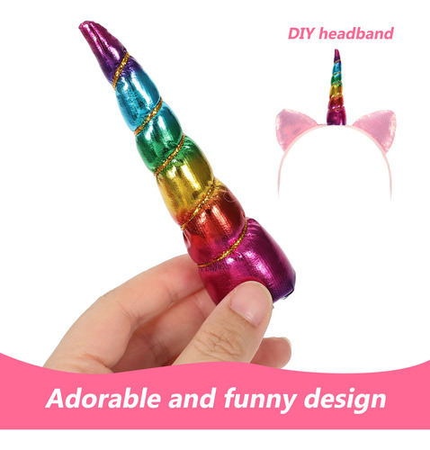 12 Accesorios Para Diademas, Brillantes, Cuernos De Unicorni