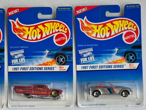 14 Hot Wheels First Edition 1997 Completa + 2 Variantes Azul