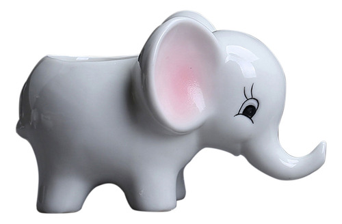 Maceta De Cerámica Con Forma De Elefante Colorido