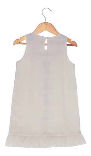 Imagen 4 de 10 de Vestido Algodon Nena Flowers C/ Flores Bordado Witty Girls