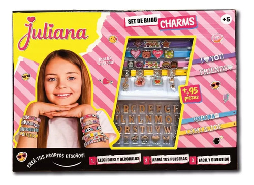 Set Bijou Juliana Charms Decorar Pulseras Diseños Full