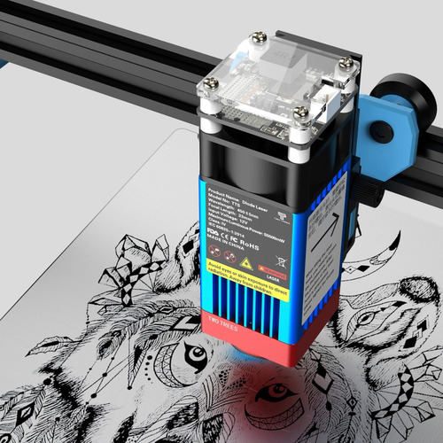 Gravadora Corte Laser Cnc 80w 30cmx30cm Tts-10 Pro Impressor 127/220V