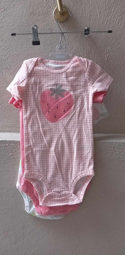 3 Pañaleros Carter's Bodysuit Talla 18 Mese De Niña-a9