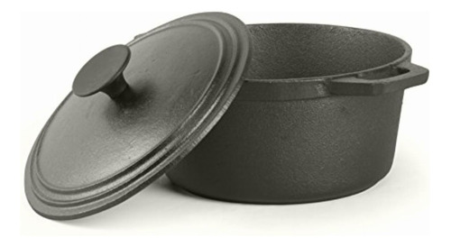 Cast Iron 3.4 Quart Cuisine Dutch Oven Set With Dome Lid &