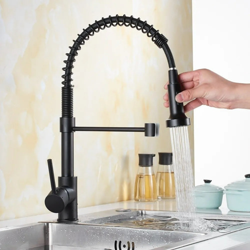 Grifo Llave Lavaplatos Monomando Cocina Extensible Flexible