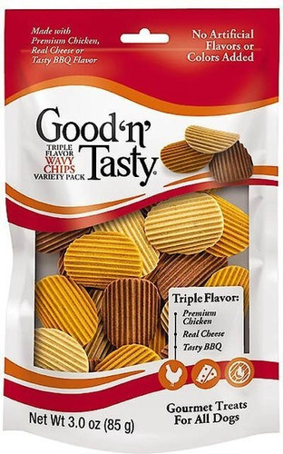 10 Piezas De Good 'n' Tasty  Triple Flavor Wavy Chips Variet