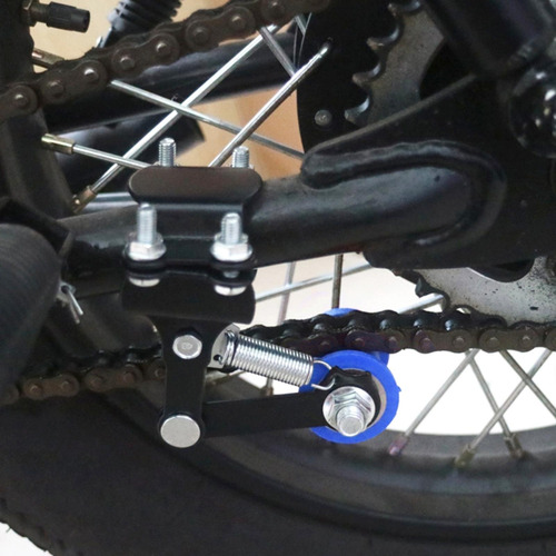 Ajustador De Cadena De Motocicleta Regulador Azul