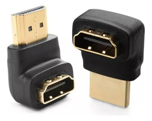 Copla Hdmi Macho Hembra, Angulo 90° Boleta/factura