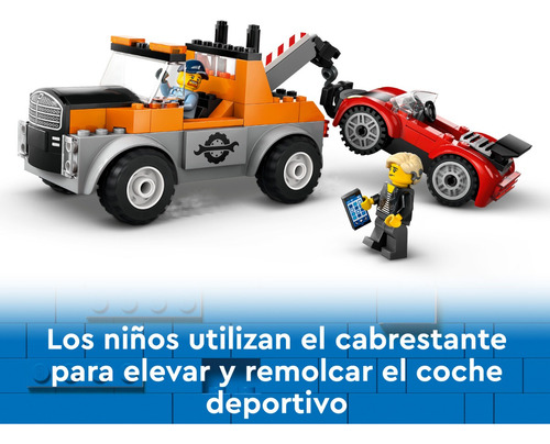 Lego City Camión Grúa Y Reparación Del Auto Deportivo 60435 101 City Great Vehicles
