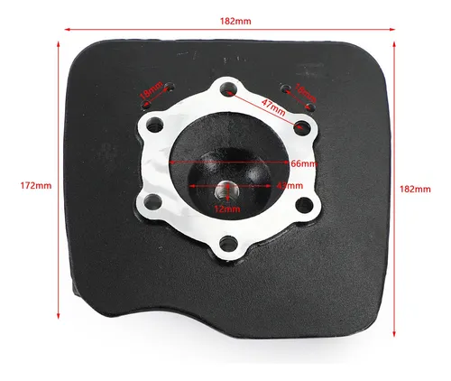 Cabezal Cilíndrico For Yamaha Dt175 Dt175e F G H Mx175 Mx17