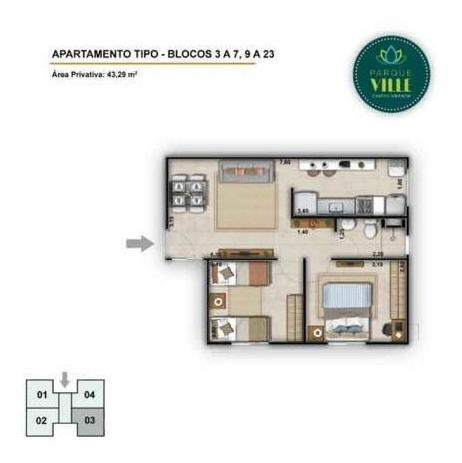 Imagem 14 de 15 de Apartamento Para Venda Em Rio De Janeiro, Campo Grande, 2 Dormitórios, 1 Banheiro, 1 Vaga - Pv230_2-831010