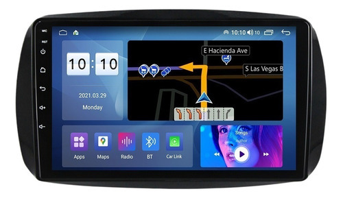 Estéreo 1+16g Para Benz Smart 2014-2020 Cámara Wifi Gps