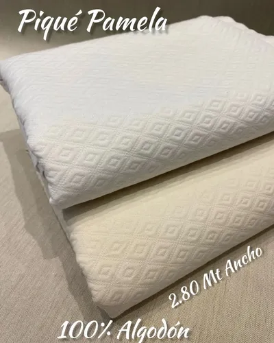 Tela Pique Pamela 2,8 Mts De Ancho Para Confección Cobertor