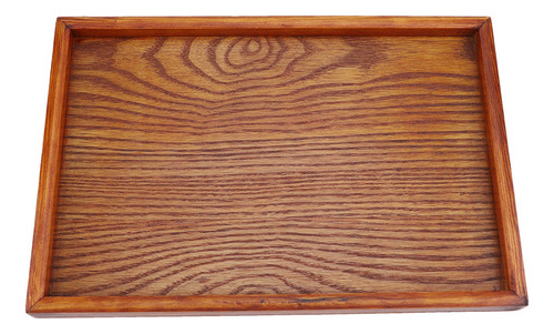 Bandeja De Madera Rectangular Para Servir Té Y Aperitivos