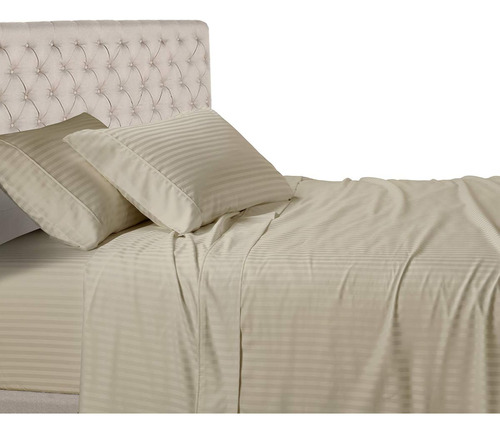 Royal Hotel Stripe Sheets - 600 Thread Count - 4pc Bed Sheet