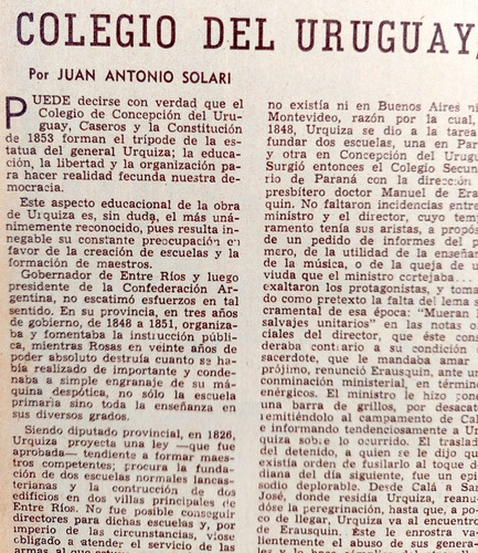 Colegio Del Uruguay Avanzada Democrática 1967  La Prensa