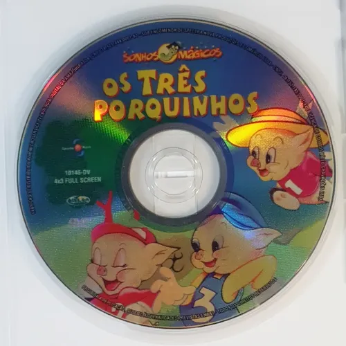 Dvd Os 3 Três Porquinhos Goodtimes Sonhos Mágicos Original