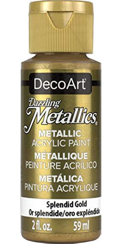 Decoart Dazzling Metallics Pintura Acrílica Dorada Espléndid