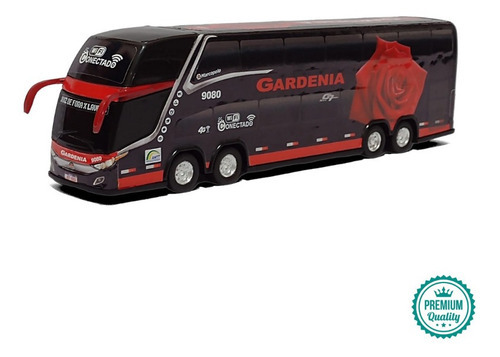 Brinquedo Miniatura Ônibus Gardenia G7 Rosa Vermelha 30cm