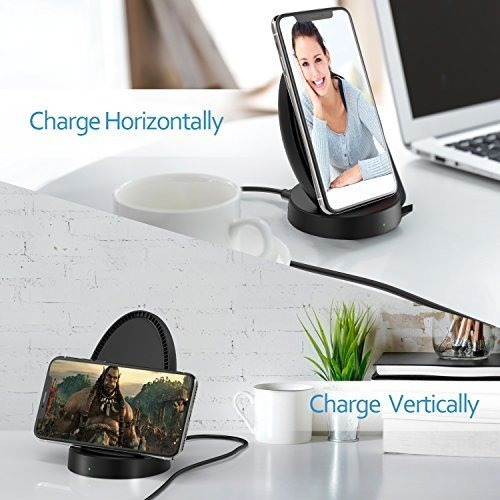 Vodool Qi Cargador Inalambrico Para iPhone 8 Plus Samsung