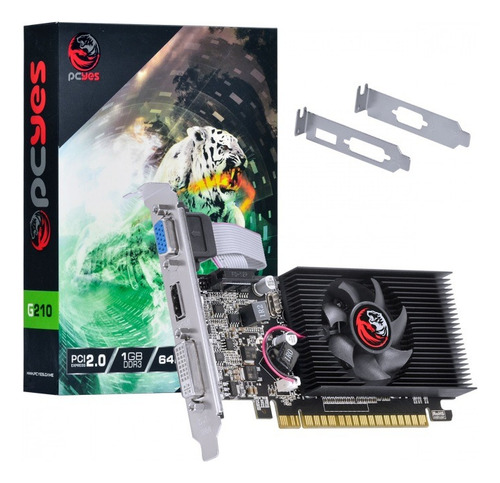Placa Vídeo Nvidia Geforce Gt 210 1gb Hdmi Vga Dvi Envio 24h