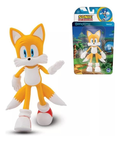 Figura Tails 13 Cm Bend Ems Sonic The Hedgehog Sega