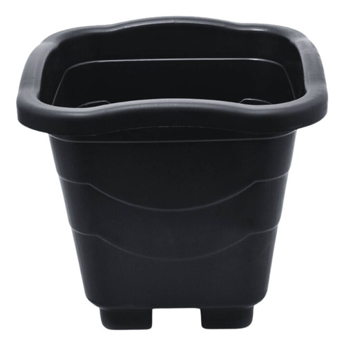 Vaso Plástico Quadrado Extra Grande (30l) Preto Injeplastec