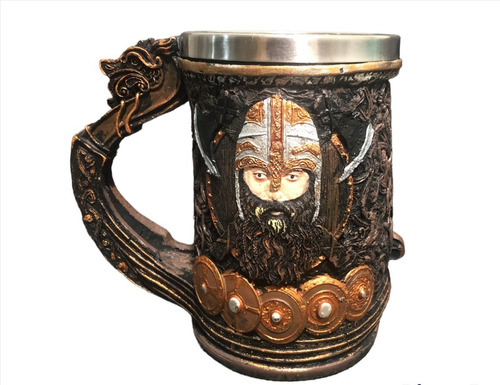 Taza Tarro Grande Gótica Medieval De Pirata Barco Vikingo