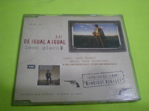 Leon Gieco / De Igual A Igual Cd Single Promo (34)