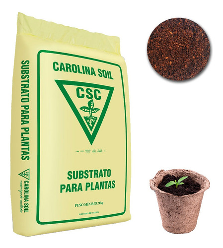 Substrato Carolina Soil Pó De Coco 45l (17kg) - Fórmula 2801