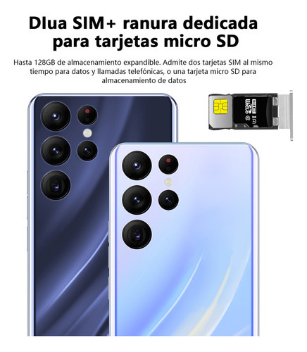 Teléfono Inteligente Android Barato S22 Ultra Pro 6.52 Pulga