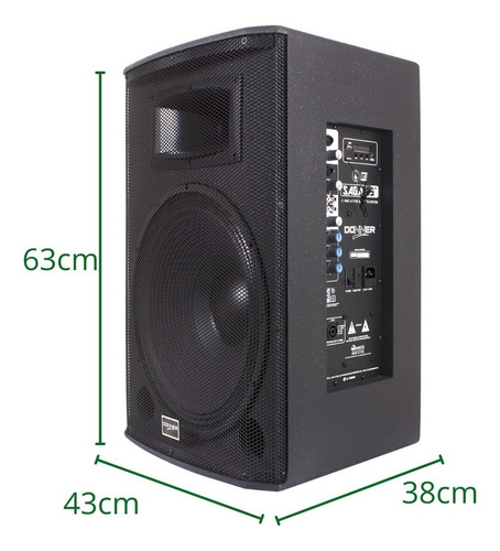 Kit Som Ativa Passiva Saga 15 Mesa 16 Canais 256 Fx Dsp
