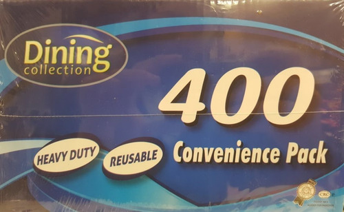 Desechables De Plástico Combo Cubiertos - 400 Conde.