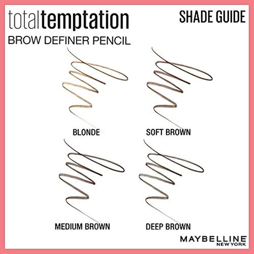 Imagen 5 de 5 de Lápiz Definidor De Cejas Total Temptation De Maybelline Rubi