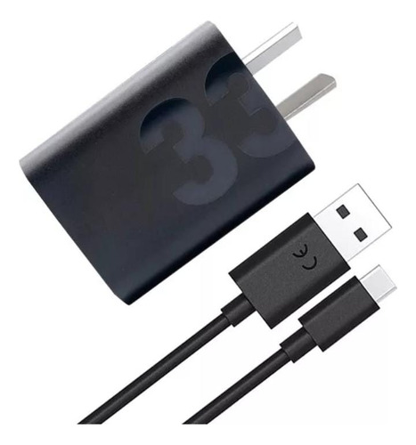 Cargador 33w + Cable Tipo C