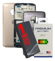 Comprar Aro + Tampa Para Moto G5 Xt1672 Traseira Metálica + Battria!