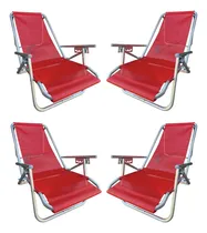 Comprar Reposeras Aluminio Reforzadas Silla Playera 100kg Promo 4