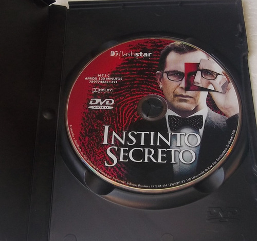 Dvd Instinto Secreto - Kevin Costner - Dublado (Usado)