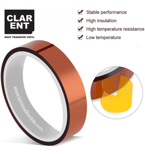 Cinta Termica Para Sublimacion 6 Mm X 33 Mt 100 Pzas